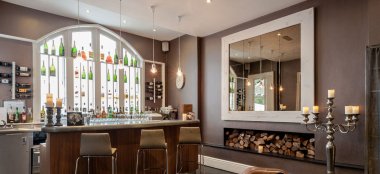 Bar At Gay Friendly Manchester Wedding Venue Didsbury House Via The Gay Wedding Guide 9 380X174
