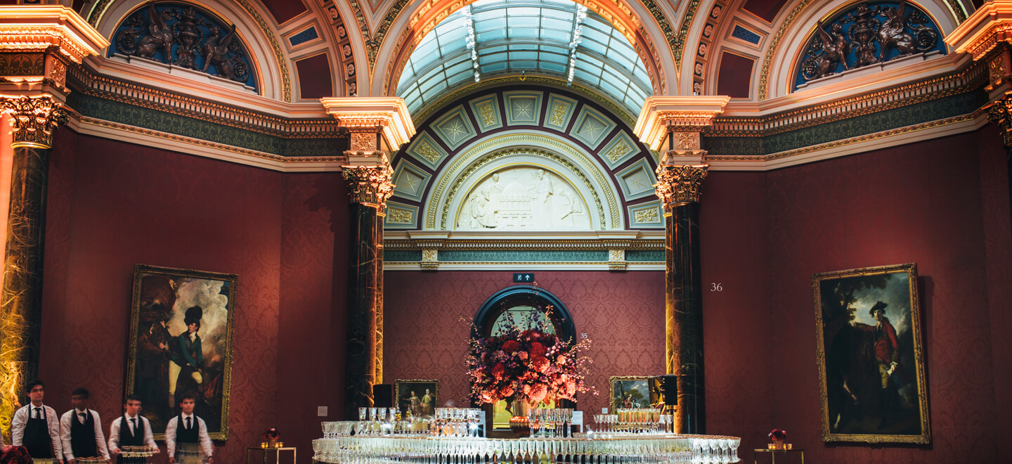 Bar at the National Gallery wedding venue central London gay wedding Guide 9