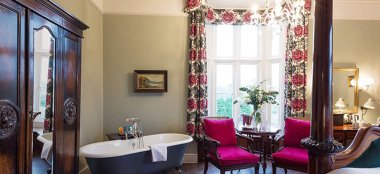 Bath In Bedroom At Burley Manor Gay Wedding Venue In Hampshire Via The Gay Wedding Guide 9 380X174