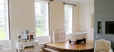 Bathroom Area At Haughton Hall Shropshire Wedding Venue Gay Wedding Guide 9 380X174