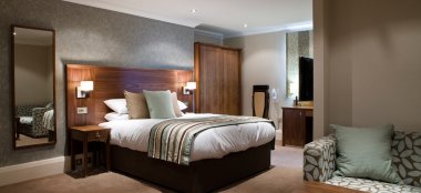 Bedroom At The Quorn Country Hotel Leicestershire Wedding Venue Quorn Via The Gay Wedding Guide 9 380X174