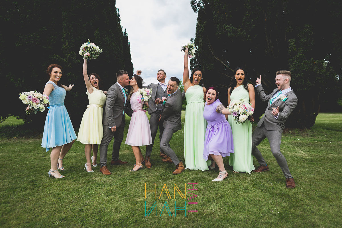 Best men and women at Scott and Guys gay wedding image copyright Hannah Hall Photography via The Gay Wedding Guide 3 5