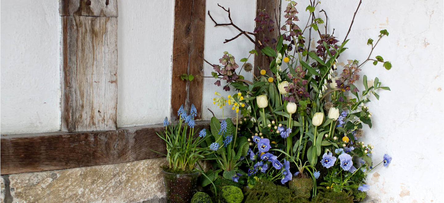 Blue wedding flower ideas Clare Kenward Flowers Wedding Florist Cambridge via the Gay Wedding Guide 6
