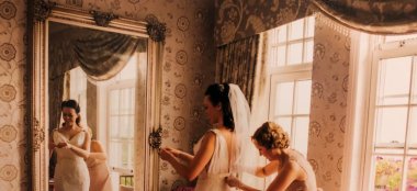 Bride Getting Ready At Wedding Ceremony Bournemouth Hotel Miramar Gay Wedding Venue Guide 9 380X174