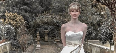 Bride In Garden Image By Tony Hall Gay Wedding Photographer Derby 6 380X174