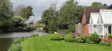 Bridge Over Lake At The Moat House Wedding Venue Staffordshire Gay Wedding Guide 9 380X174