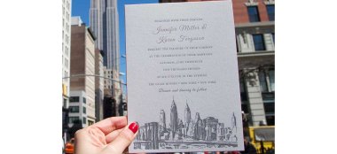 Brooklyn Wedding Invitation Gay Wedding Stationery Pemberley Fox Stationers Via The Gay Wedding Guide 6 380X174