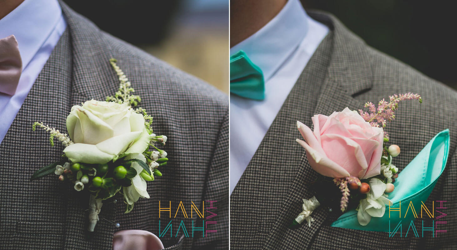 Buttonholes at Scott and Guys gay wedding image copyright Hannah Hall Photography via The Gay Wedding Guide 3 5
