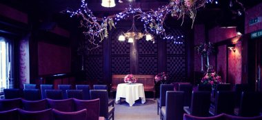 Candlelit Ceremony Set Up At Belle Epoque A Romantic Wedding Venue In Cheshire Greater Manchester Knutsford 9 380X174