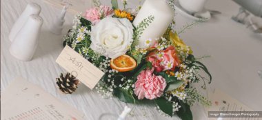 Centrepiece At Whirlowbrook Hall Sheffield Country House Wedding Venue Yorkshire Gay Wedding Guide Image By Eternal Images Photography 9 380X174