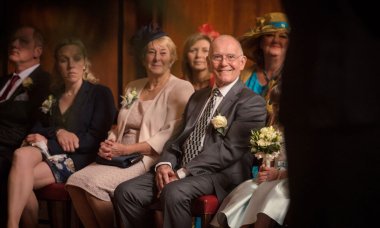 Ceremony Guests At The Real Gay Weddings Of Gareth And Paul At Merchant Taylors Hall London Image By Emir Hasham Via The Gay Wedding Guide 1 5 380X228