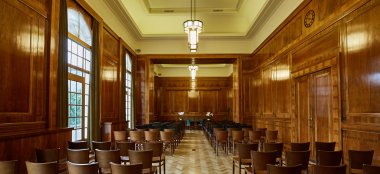 Ceremony Layout 2 At Hackney Town Hall Art Deco Wedding Venue London Via Gay Wedding Guide 9 380X174