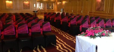 Ceremony Layout At Doubletree Sheffield Wedding Venue Yorkshire Gay Wedding Guide 9 380X174