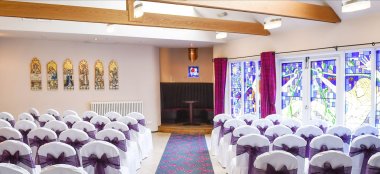 Ceremony Layout At Glenskirlie House Castle Wedding Venue In Scotland Gay Wedding Guide 9 380X174