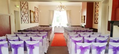 Ceremony Layout At Haughton Hall Shropshire Wedding Venue Gay Wedding Guide 9 380X174