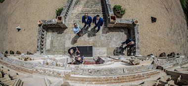 Chateau De La Valouze Groooms On Stairs Gay Destination Wedding South Of France 1 1 380X174