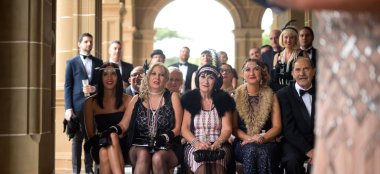 Chris And Ben Gay Wedding Congregation At Their Gatsby Themed Gay Wedding Guide 3 5 380X174
