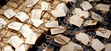 Chris And Ben Ladies And Gents Wedding Favour Boxes At Their Gatsby Themed Gay Wedding Guide 3 5 380X174