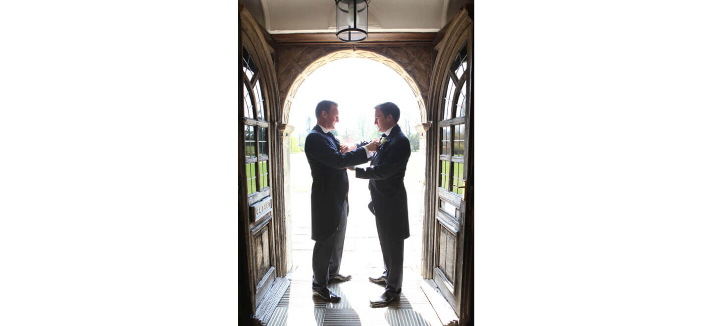 Chris and Williams gay wedding at Wakehurst West Sussex wedding venue Image via The Gay Wedding Guide 9