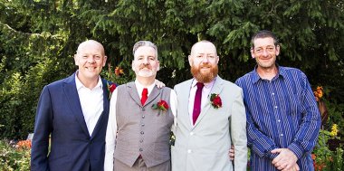 Colin And John Same Sex Wedding Day Group Photo St Jamess Park Copyrightjennifer Langridge 1 3 5 380X189