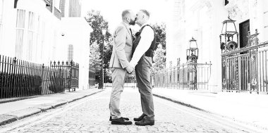 Colin And John Same Sex Wedding Kiss St Jamess Park Copyrightjennifer Langridge 1 3 5 380X189