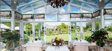 Conservatory At Summer Lodge Award Winning Wedding Venue Dorset Gay Wedding Guide 9 380X174