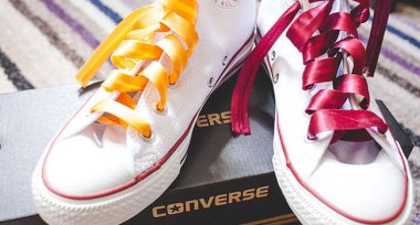 Converse Shoes For Michelle And Rachels Lesbian Wedding Shot By Ragdoll Photography Via The Gay Wedding Guide 3 5 380X204