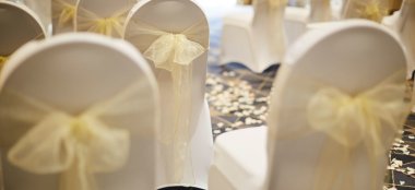 Cream Chairs At Alexandra House Country House Wedding Wiltshire Gay Wedding Guide 9 380X174
