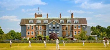 Cricket In Front Of Balmer Lawn Gay Wedding Venue Brockenhurst Via The Gay Wedding Guide 9 380X174