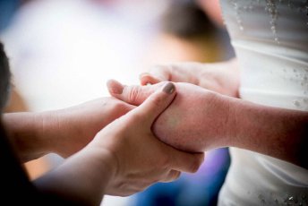 Denise Kristiana Hands At Their Real Lesbian Wedding Image Copyright Zac Photography Via Gay Wedding Guide 1 5 344X230