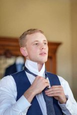 Doing Up Tie Getting Ready For Wedding Image Copyright Mirror Imaging Photography Via The Gay Wedding Guide 3 5 153X230