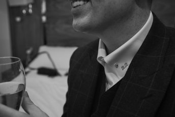 Embroidered Collar At Gay Wedding Of Rory And Colin Image By Hoult Photography Via Gay Wedding Guide 1 5 344X230
