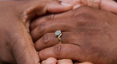 Engagement Ring Allison And Naomi Engagement Shoot Copyright Hazel Buckley Photography Via The Gay Wedding Guide 3 4 380X209