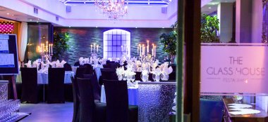 Entrance To The Glass Room At Wickwoods Country House And Spa West Sussex Wedding Venue Gay Wedding Guide 9 380X174