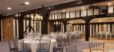 Essex Barn Interior At The Chicester Hotel Barn Wedding Venue Essex Gay Wedding Guide 9 380X174