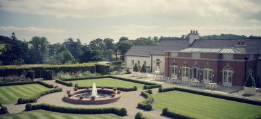 Facade And Lawns At Wedding Venue Ballynahinch The Carriage Rooms A Barn Wedding Co Down 9 380X174
