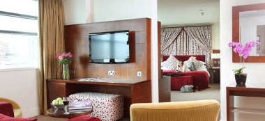 Feature Suite Bedroom 2 Macdonald Hotels Wedding Venue Manchester Gay Wedding Guide 9 380X174