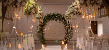 Floral Arch At Outdoor Wedding Devon Country House Wedding Venue Dartington Hall Via Gay Wedding Guide 9 380X174