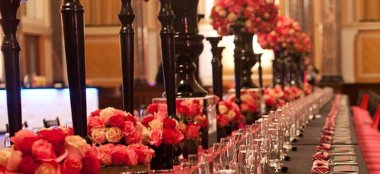 Floral Centrepiece Decoration By The Event Hire Company Featured On The Gay Wedding Guide 6 380X174