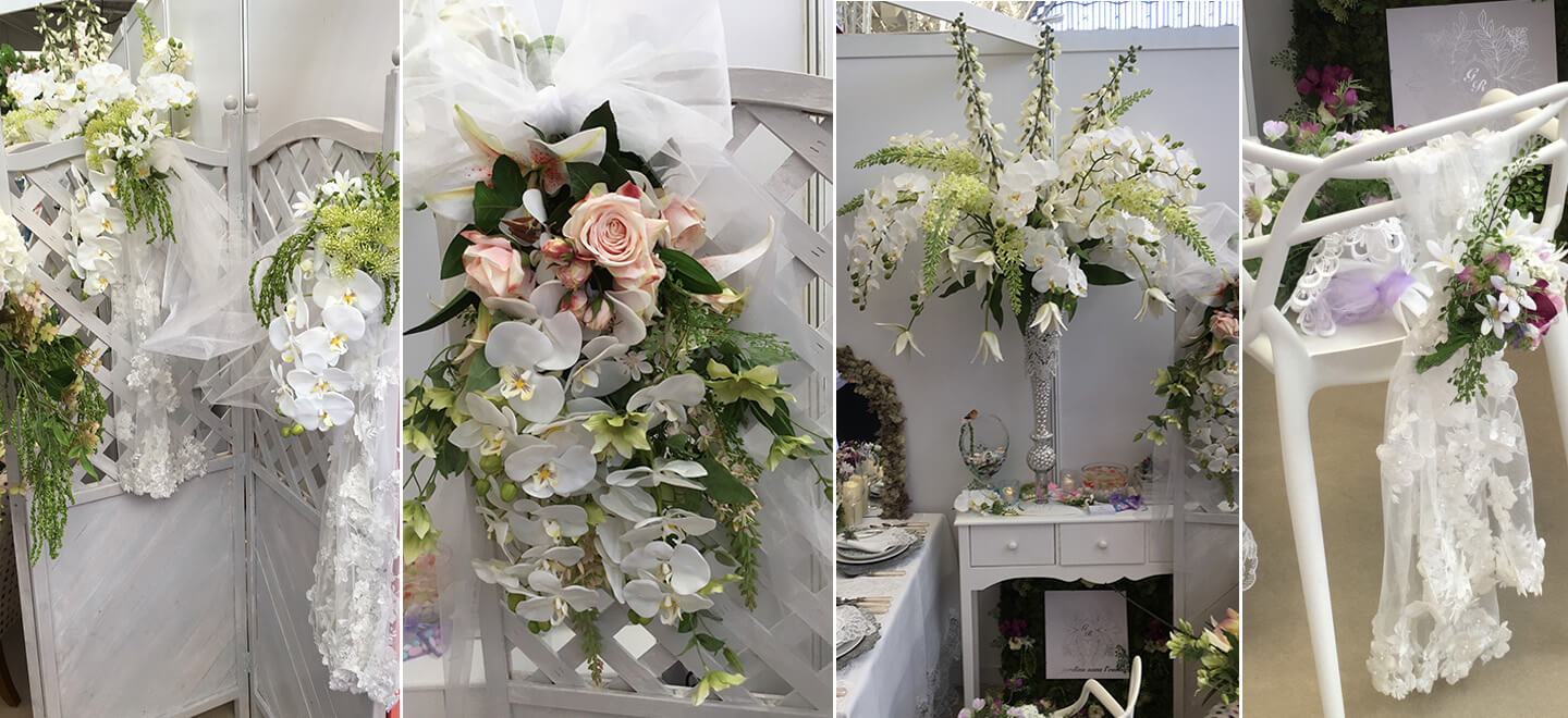 Floral designs montages by Jardins San Leau wedding florist on Drectory Gay Wedding Guide 1 6