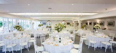 Garden Room Wedding Breakfast White Set Up At Hampton Court Palace Unique Royal Wedding Palace Venue Surrey 9 380X174