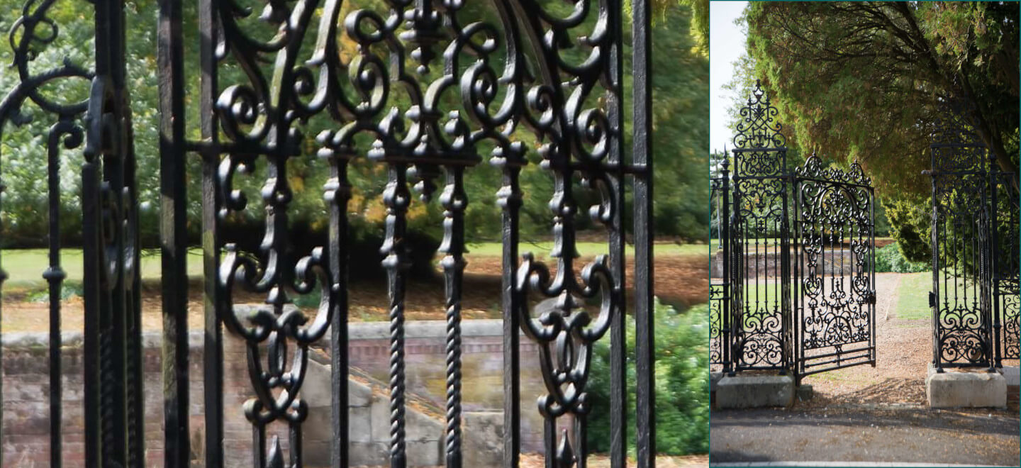 Gate at Holmewood House Country House Wedding Venue Cambridgeshire Gay Wedding Guide 9