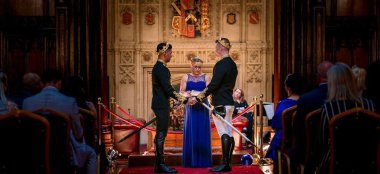 Gay Wedding At Allerton Castle Wedding Venue Yorkshire Gay Wedding Guide 9 380X174