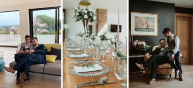 Gay Wedding Montage At High Leases Diy Wedding Venue Yorkshire Gay Wedding Guide 9 380X174