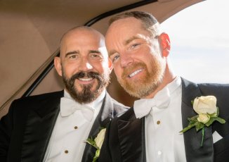 Glen And Jason In Their Car Image By Gay Wedding Photographer This World Wedding Photography 1 5 326X230