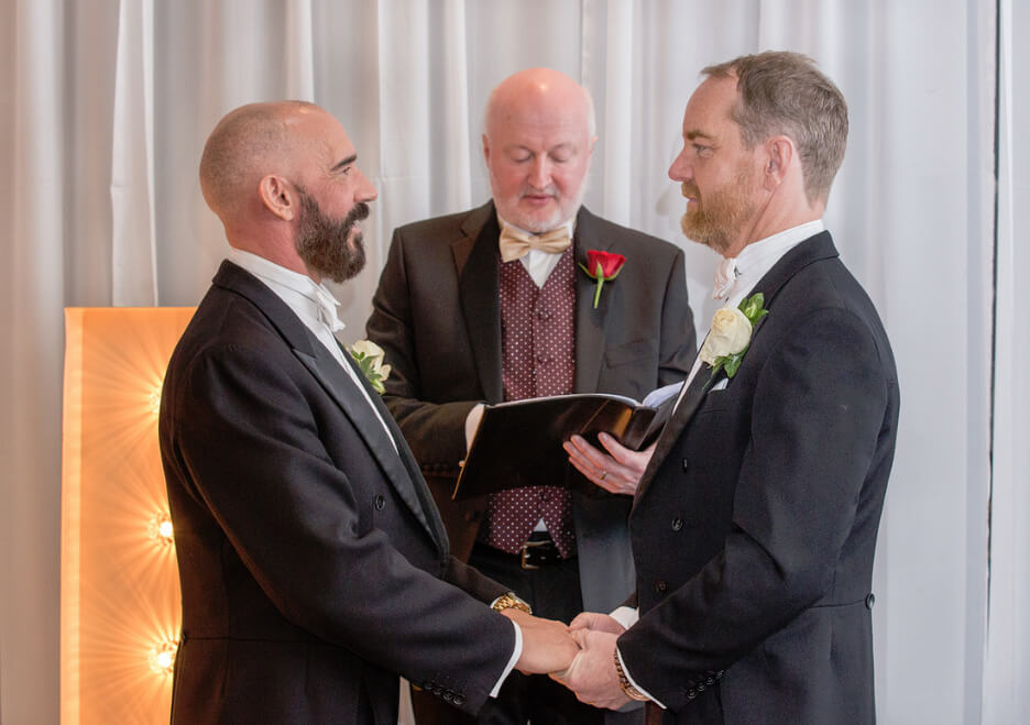 Glen and Jason say their vows image by gay wedding photographer This World Wedding Photography 1 5