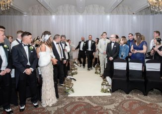 Glen And Jason Walk Down The Aisle At Their Coastal Wedding Image By Gay Wedding Photographer This World Wedding Photography 1 5 326X230