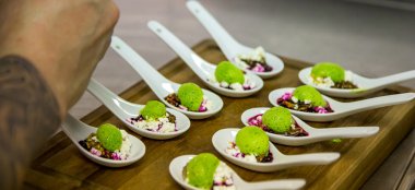 Gourmet Food 1 At Italian Villa Poole Wedding Venue In Dorset On The Gay Wedding Guide For Gay Dorset 9 380X174