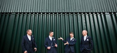 Groomsmen At Tythe Barn Wedding Venue Oxfordshire Via The Gay Wedding Guide 9 380X174