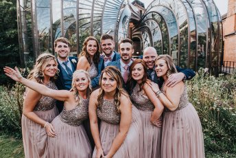 Group Photo Of Lee And Simon Gay Wedding At Bombay Sapphire Distillery Gay Wedding Guide Image By This And That Photography 1 5 344X230